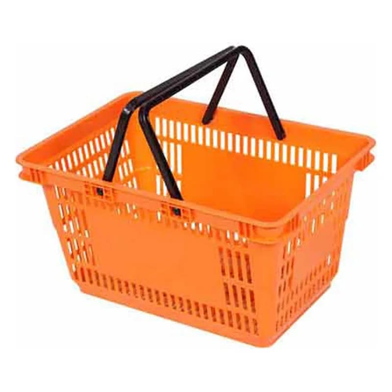 İki qulplu plastik alış-veriş səbəti, 490 x 330 x 260 mm, şəkil 1