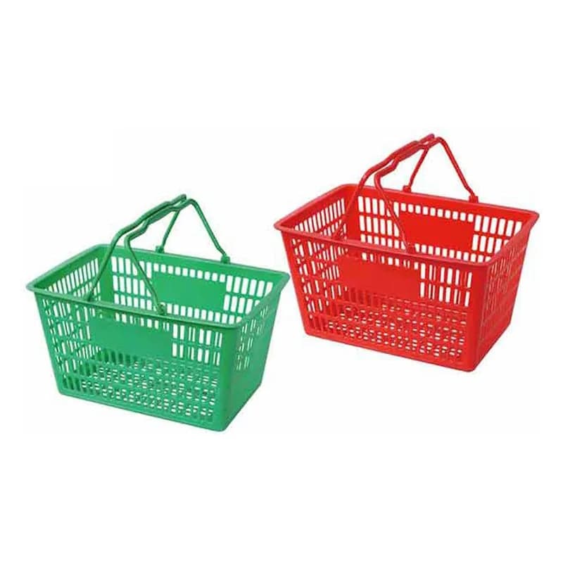 İki qulplu plastik alış-veriş səbəti, 490 x 335 x 265 mm, şəkil 1