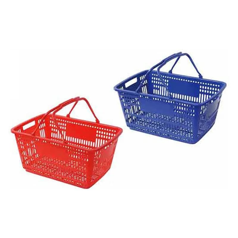 İki qulplu plastik alış-veriş səbəti, 505 x 330 x 235 mm, şəkil 1