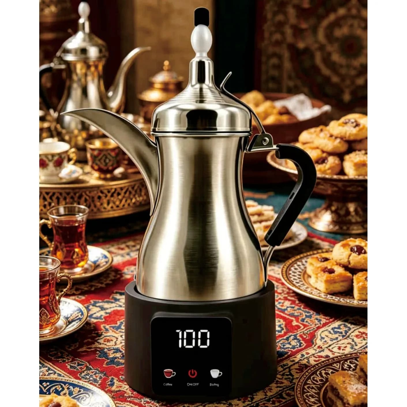 Elektrik ərəb qəhvədanı (dallə), 1,5 l, şəkil 1