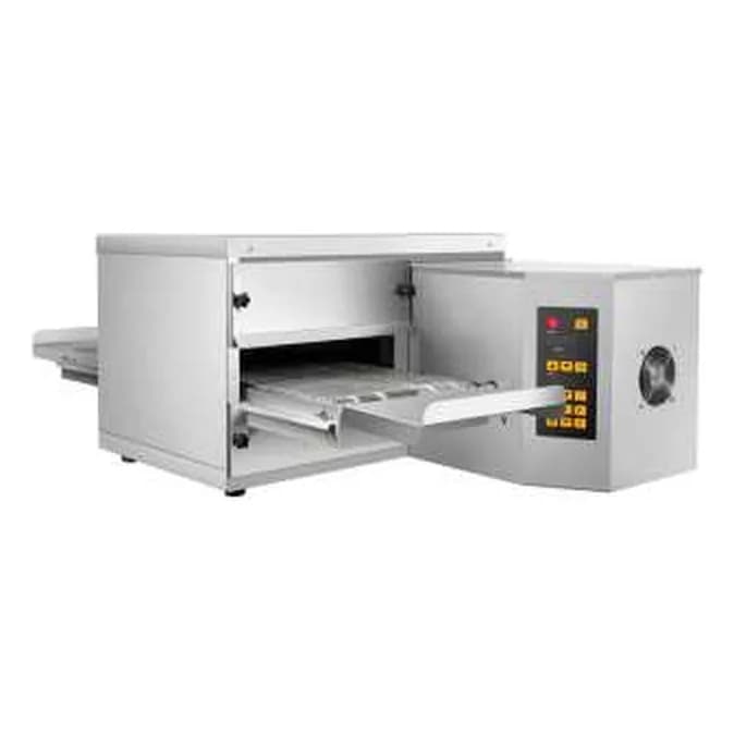 Elektrik konveyerli pizza sobası, rəqəmsal panel, 12-32 düym, şəkil 1