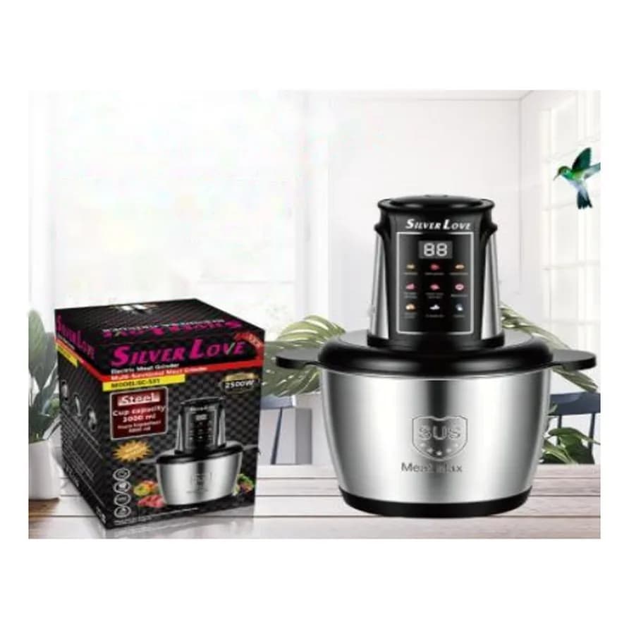 Elektrik doğrayıcı (çopper) sensor panelli, 3 l, polad qab, şəkil 1