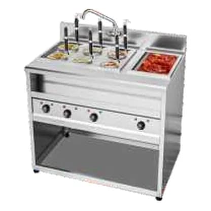 Elektrik makaron qaynadıcı, şorba qablı, 4-6 səbət, şəkil 1