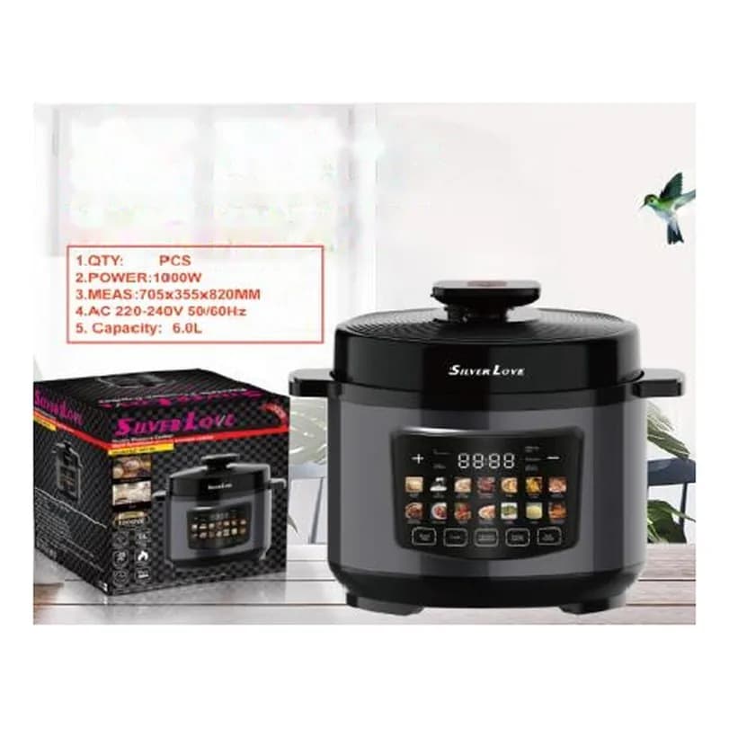 Elektrik təzyiqli qazan 6 l, qara korpus, SC-487-6L, şəkil 1