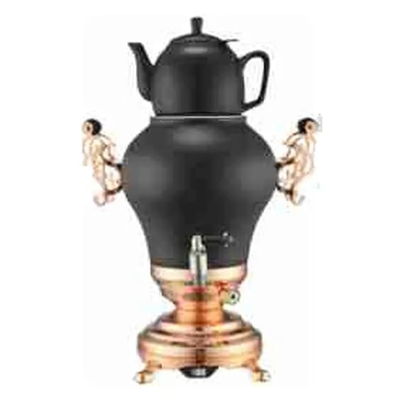 Elektrik samovar 2,5 l, mat qumlanmış səthli, mis rəngli gövdəli, şəkil 1