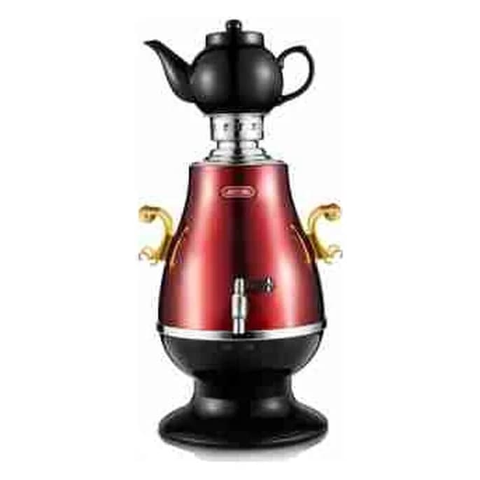 Elektrik samovar 3,2 l, antik metal tutacaqlı, zəng formalı, şəkil 1