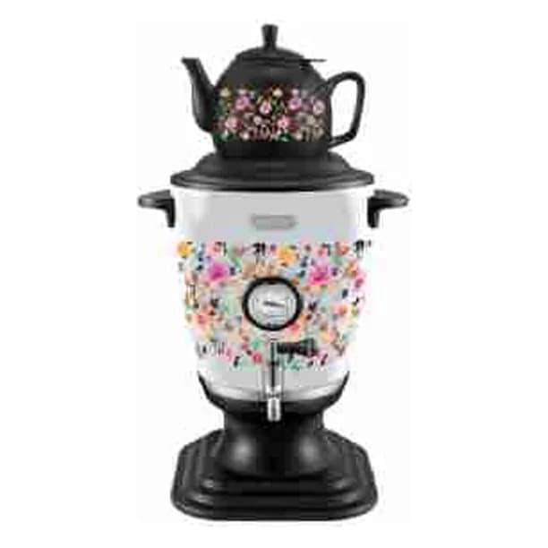 Elektrik samovar 3,2 l, dekal naxışlı, polad gövdəli, şəkil 1