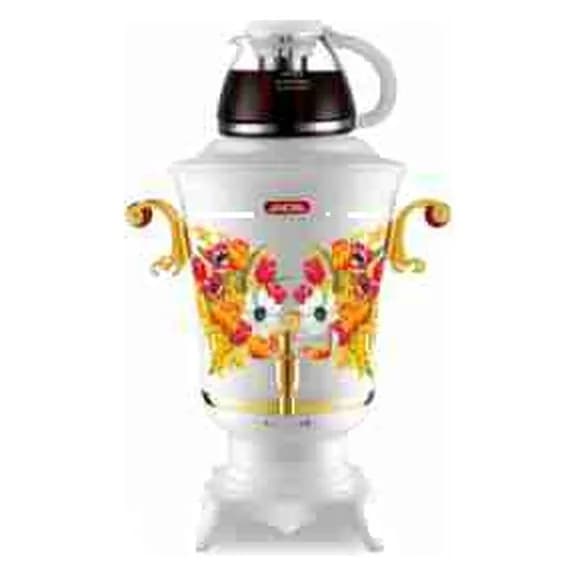 Elektrik samovar 3,2 l, plastik gövdəli, çiçək naxışlı, şəkil 1