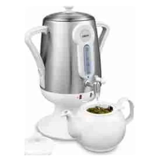 Elektrik samovar 3,2 l, su səviyyəsi pəncərəli, gümüşü gövdəli, şəkil 1