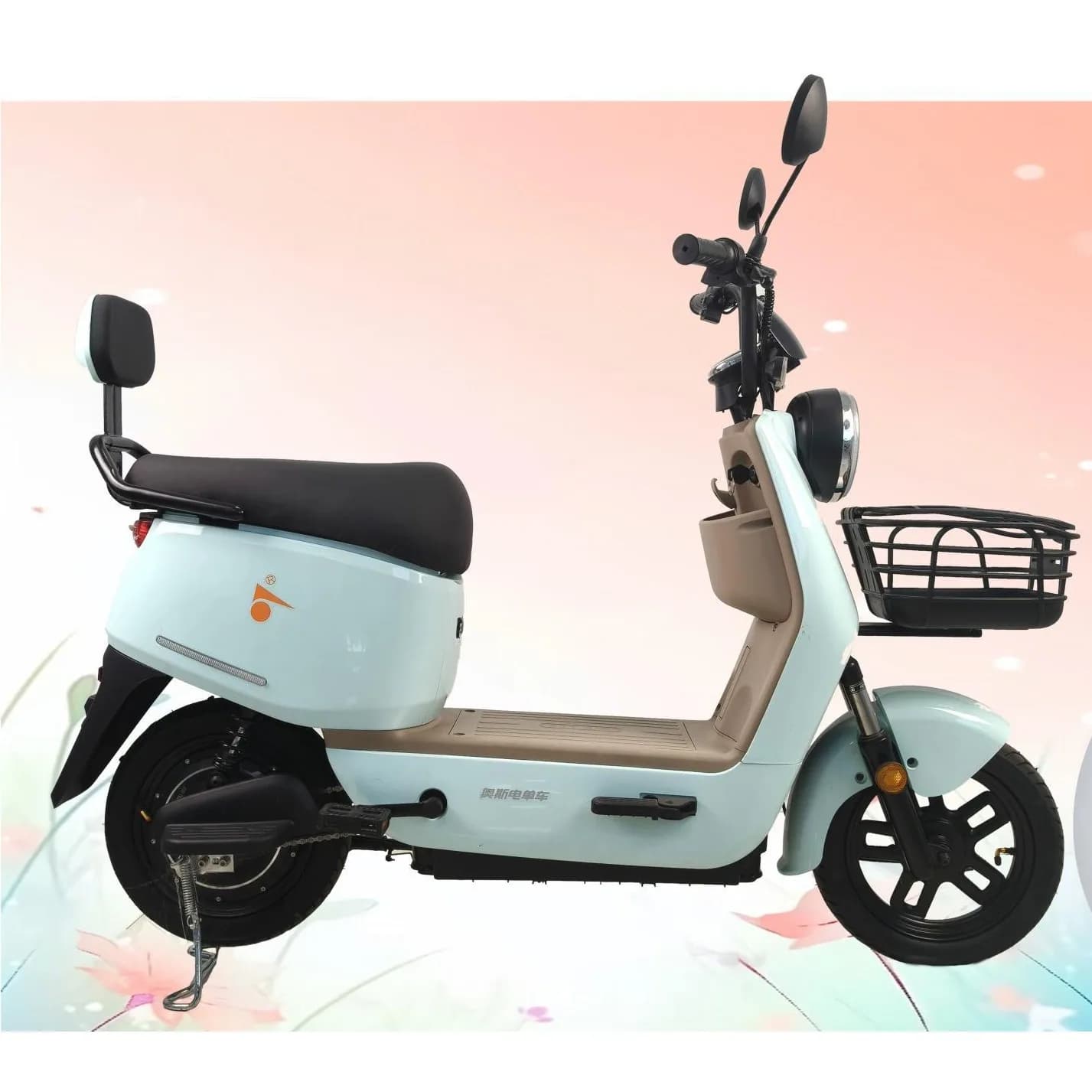 Elektrik skuter, 14", 48 V 350 Vt, dairəvi faralı, şəkil 1