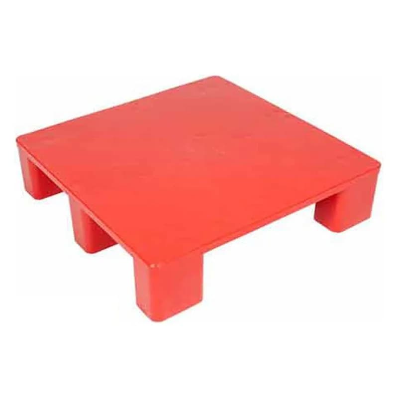 Bütöv səthli yeddi ayaqlı plastik palet, 600 x 600 x 150 mm, şəkil 1