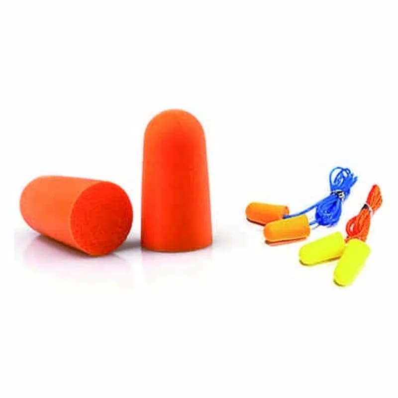 Köpük qulaq tıxacları, iplə və ipsiz, şəkil 1