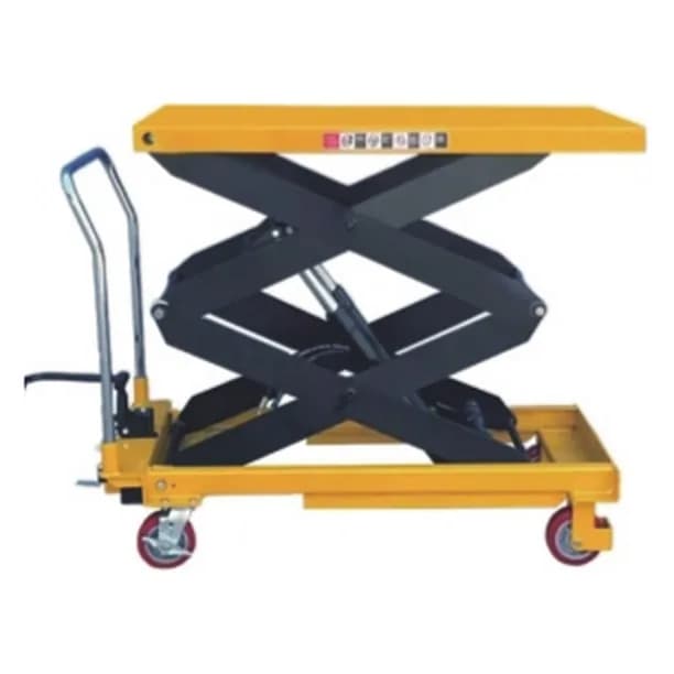 Hidravlik qaldırıcı platforma arabası 1000 kq ikiqat qayçılı, qaldırma 1700 mm-ə qədər, şəkil 1