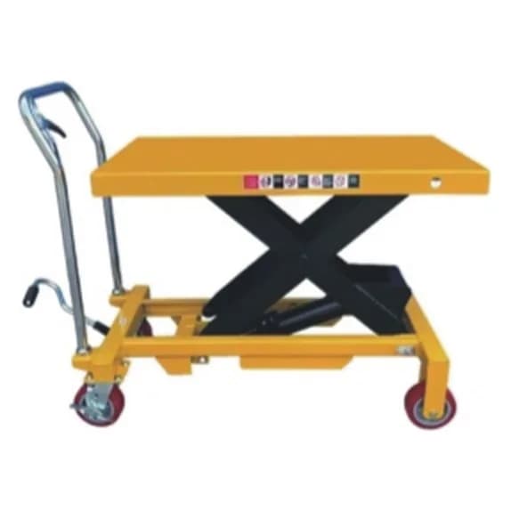 Hidravlik qaldırıcı platforma arabası 1000 kq, qaldırma 1000 mm-ə qədər, daxili nasoslu, şəkil 1