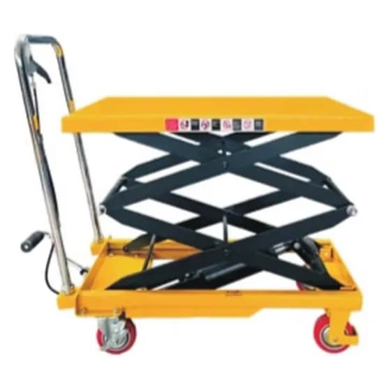 Hidravlik qaldırıcı platforma arabası 150 kq ikiqat qayçılı, qaldırma 1260 mm-ə qədər, şəkil 1