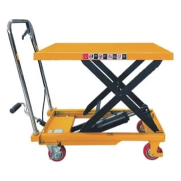 Hidravlik qaldırıcı platforma arabası 150 kq, qaldırma 720 mm-ə qədər, şəkil 1