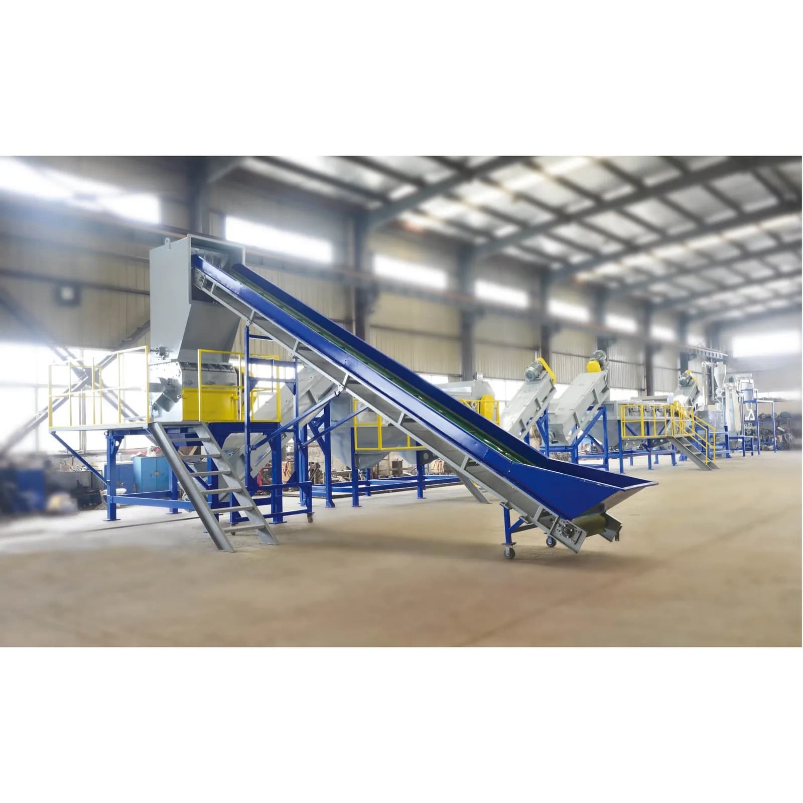 PE/PP bərk plastik xırdalama və yuma xətti, 500-3000 kq/saat, şəkil 1