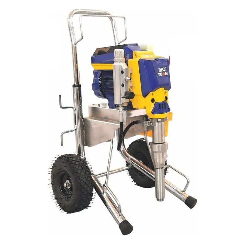 Porşenli airless boya aparatı 3000 Vt, 4,5 l/dəq, arabalı (3045), şəkil 1