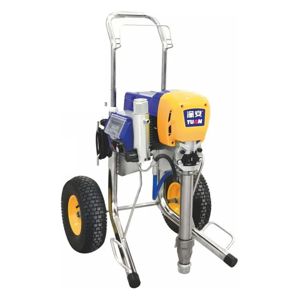 Porşenli airless boya aparatı 3000 Vt, 4,5 l/dəq, arabalı (8901), şəkil 1