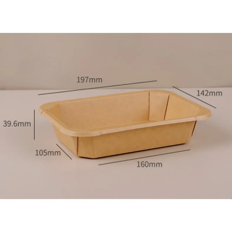Düzbucaqlı səkkizbucaq kraft qab, 350-1200 ml, şəkil 1