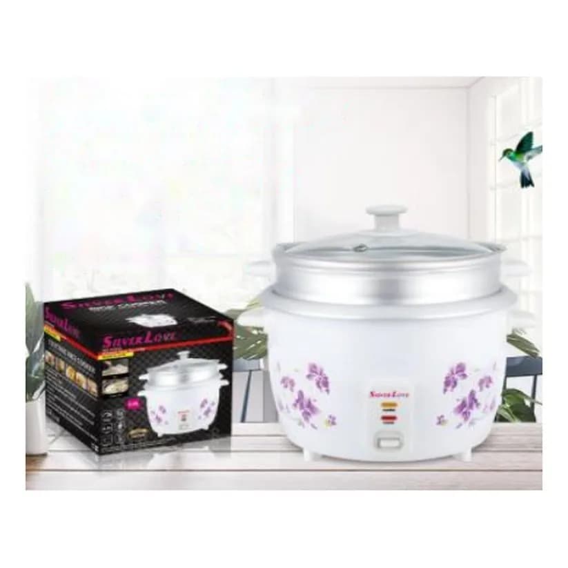 Elektrik düyü bişirən, 3 l, buxar səbətli, 500 Vt, şəkil 1