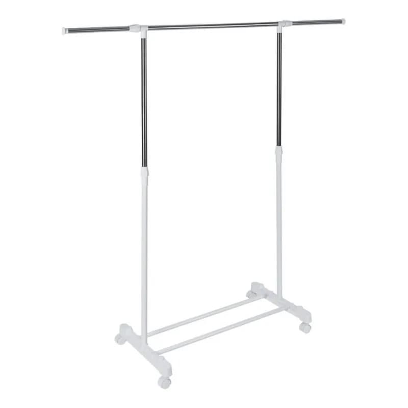 Təkərli paltar asılqanı, bir tirli, 89-145 x 43 x 90-160 sm, şəkil 1