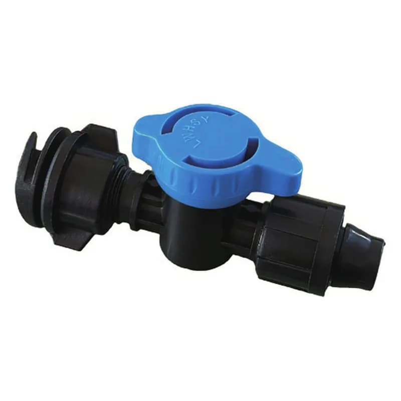Dəyirmi qollu başlanğıc mini kran, damcı lenti üçün 16 mm, şəkil 1