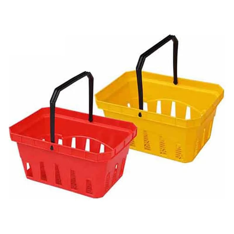 Tək qulplu plastik alış-veriş səbəti, 455 x 325 x 225 mm, şəkil 1