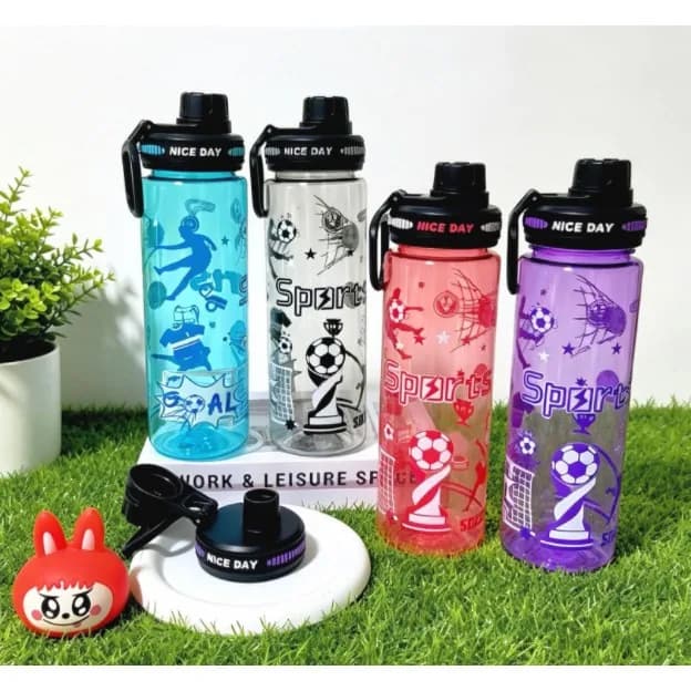 İdman su qabı, velosiped üçün, şəffaf, 800 / 1000 ml, 359, şəkil 1