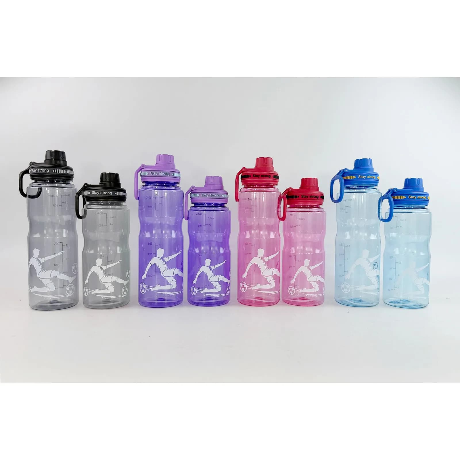 İdman su qabı, velosiped üçün, şəffaf, 800 / 1000 ml, K05, şəkil 1