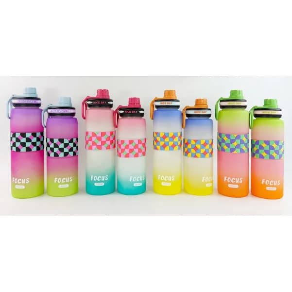 İdman su qabı, romb naxışlı, 800 / 1000 ml, şəkil 1