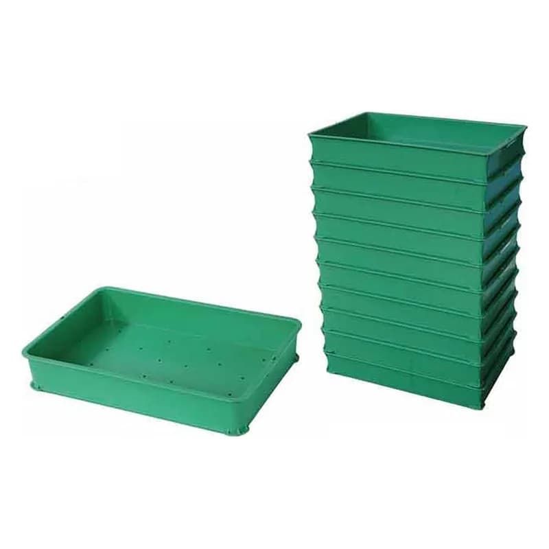 Standart tərəvəz yeşiyi, 600 x 400 x 105 mm, şəkil 1