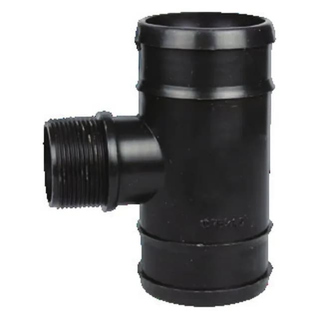 Yastı şlanq üçün ortası xarici yivli üçlük, 32-75 mm, şəkil 1