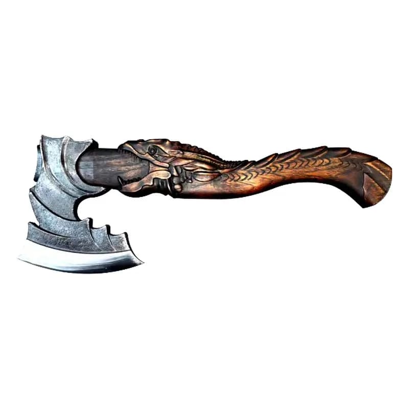 Oyma saplı Viking baltası, 820 q, 380 mm, şəkil 1